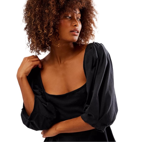 FREE PEOPLE Lotta Love black romper jumpsuit|XS - Picture 5 of 8